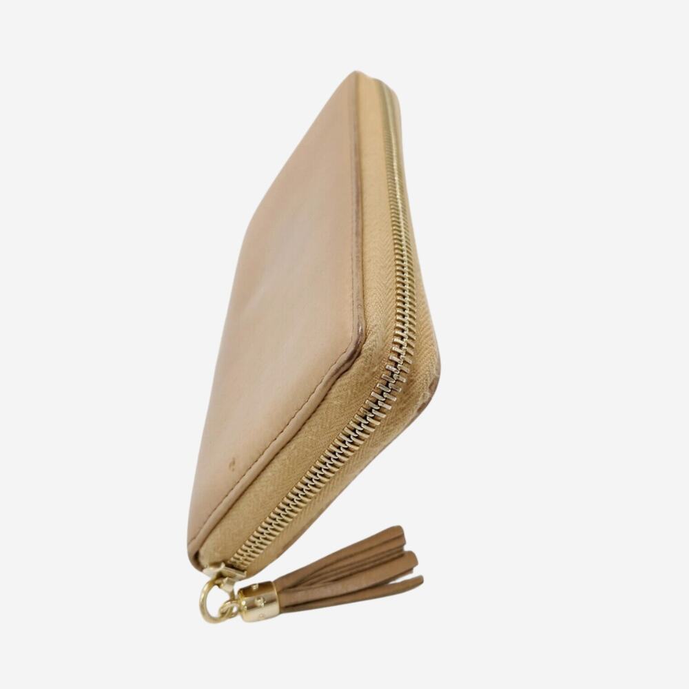 Gucci Beige Pebbled Leather Full-Sized Zip Around Wallet - Picture 3 of 9